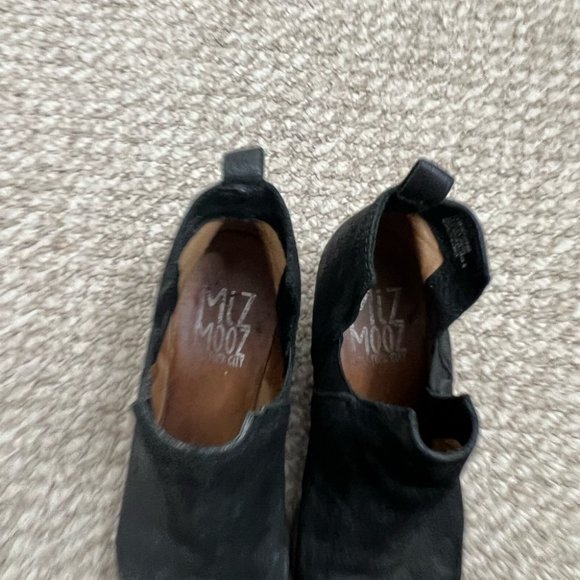 Miz mooz black ankle booties boots size 39 leather - Picture 3 of 13